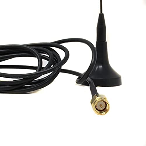 Image of GSM 2dBi /3dBi Magnetic Base Antenna with SMA Connector | 900 /1800MHz External Antenna | 3M RG174 Cable | Compatible with SIM800 SIM900 GSM Modules, GPS Tracker, IoT Devices