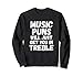 Music Puns Jouet humoristique pour musicien Clé de Sol Sweatshirt