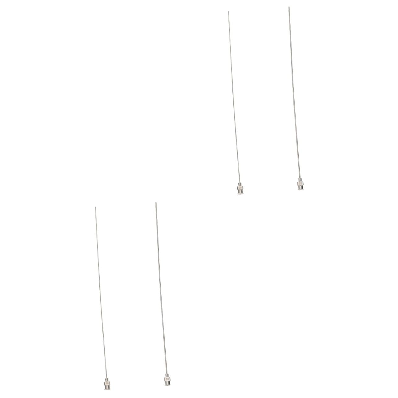 Unomor 2sets Strong Safe Stainless Needles Luer Lock Tip Dispensing Kit 2pcs*2