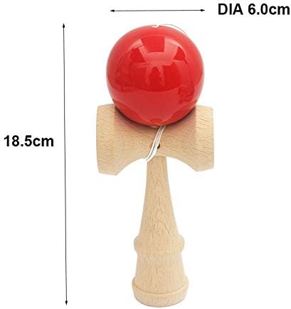 Miniatura 7 de Adolescente de madera al aire libre deportes juguete bola Kendama bola PU pintura 7.3 in cuerdas profesionales adultos juguetes ocio deportes