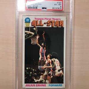 1976 TOPPS JULIUS ERVING ジュリアス・アービング ＃127 PSA EX-MT6