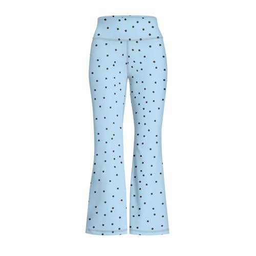 Polka Dot Girls' Flare Leggings High Waisted Bootcut Yoga Pants Kids Dance Bell Bottoms Leggings