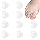 10 Stück Silikon Zehentrenner Geringe Größe, Zehenspreizer Silikon Geeignet für Teenager Hallux Valgus Korrektur, für Bunion Korrektur, überlappende Zehen Toe Spacer, Weiße