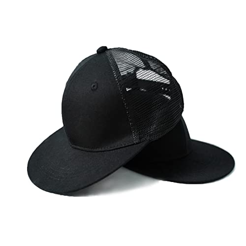 Infant Baseball Cap,Toddler Trucker Sun Hat With Adjustable Snapback For Baby Boys Girls Newborn Gift Black Small #TOP1