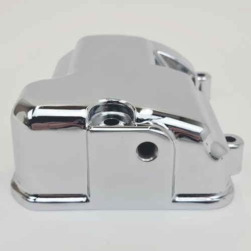 Chrome 5-Speed Transmission Top Cover for 1987-1999 Harley Big Twin Evolution “EVO” FX/FL Models, Touring, Softail & 1987-1994 FXR with 5-Speed (Except Twin Cam & Dyna Glide) - Replaces HD# 34468-86A by Billet Proof Designs - Used condition - Image 4