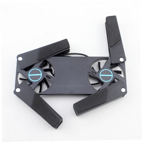 Base para laptop con 2 ventiladores USB plegable y ventilada miniatura 6