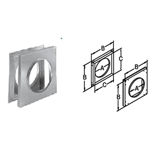 DuraVent 58DVA-WFS 5" x 8" DirectVent Pro Direct Vent Pipe - Galvanized Wall Fir, Galvanized