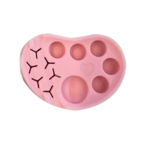 Paleta de maquillaje – Paleta de silicona Easy Cleanness para lifting de pestañas, reutilizable, paleta de silicona multifunción, multiusos, uso al aire libre, interior, peso ligero
