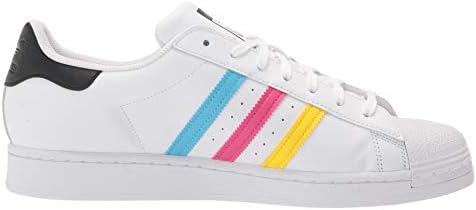 adidas Originals mens Super Star Sneaker, White/Green/Black, 11.5 US | Image 5