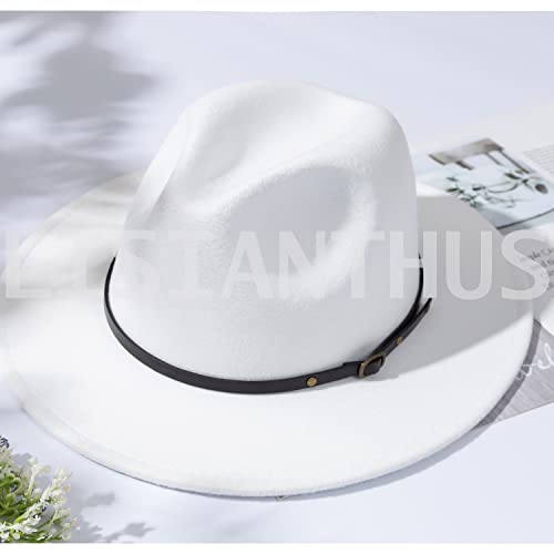 Lisianthus Women Belt Buckle Fedora Hat