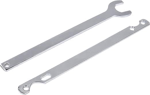 A A IN 32mm Fan Clutch Wrench Set, 2 Pieces Fan Clutch Removal Tool with Water Pump Pulley Holder Compatible with BMW Ford GM Chevrolet, Nut Water Hub Removal, Removing Holding Clutch Tool