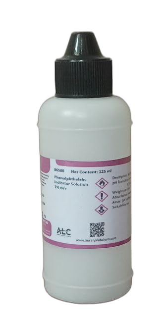 ALC Phenolphthalein Indicator Solution 1% w/v, 125 ml, Lab Grade, Plastic Bottle (86580)-image-6