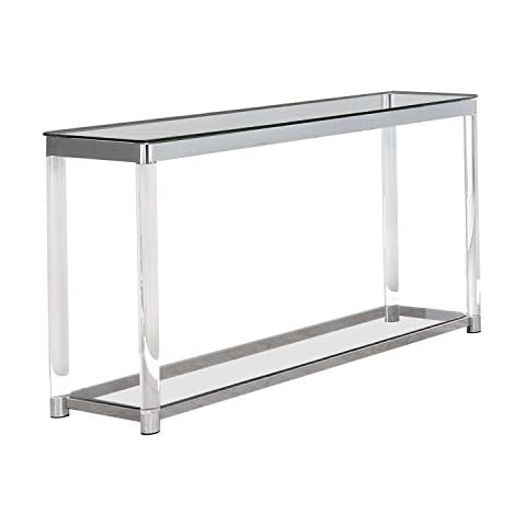 Coaster Home Furnishings 720749 Sofa Table, Chrome Cover
