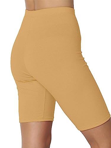 Image of KYDA Women's Anti Bacterial Cycling Shorts, Under Skirt Biker Shorts, High Waist Stretchable Yoga Shorts & Gym Workout Skin Fit Shorties
