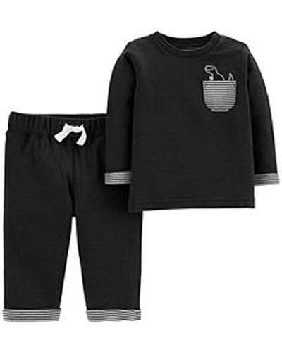 Carter's ensemble réversible 2 pièces dino vêtement noir et blanc double style 12 mois
