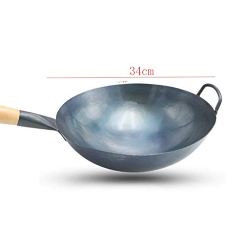 Wok Tradicional Forjado a Mano de Acero al Carbono miniatura 2