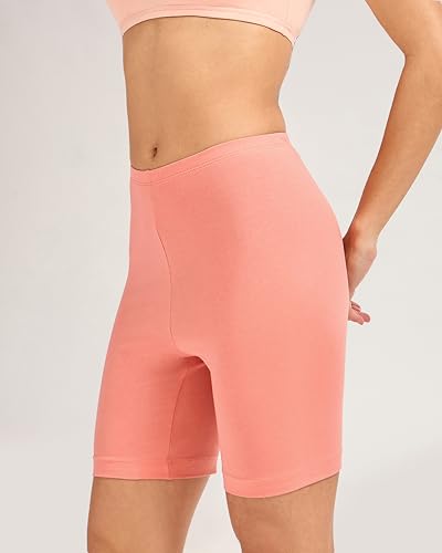 Image of URBAN ADVENTURE High Coverage Premium Cotton Spandex Mid Waist Elastane Stretch Shorties - Gym -Cycling Shorts /Tights for Women