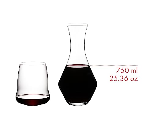 RIEDEL SL Stemless Wings Set 4 Glasses with Decanter