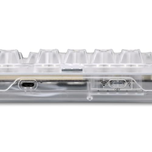 Sharkoon Crystal Shark RVB, Blanc Clavier Mécanique Translucide PC - 5