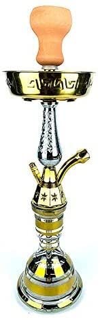 LSZ Shisha-Set 1 Schlauchhaken-Set, Metall- und Glashukahn Einfach, robuste und dauerhafte Huka zu zerlegen Shisha-Set – Bild 4