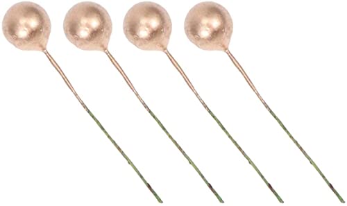 Ascension Multicolour Plastic Artificial Holly Berries, 10 mm Fake Berries Decor on Wire for Christmas Tree Decorations Flower Wreath DIY Craft Use (Pack of 150) - Image 7