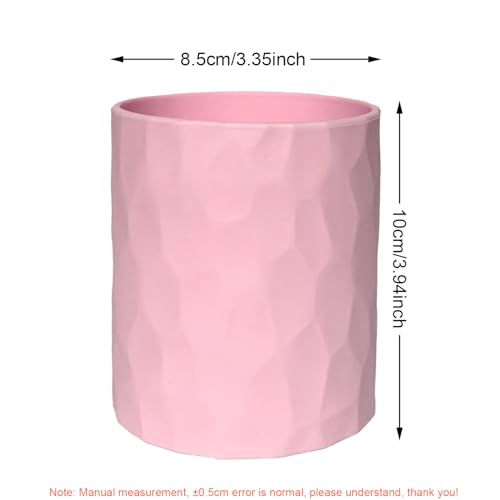 Kyduu Pen Holder for Desk Pencil Holder, pen box, pen quiver, Nordic style waterproof silicone Pen holder organizer for office(Pink) - Image 3