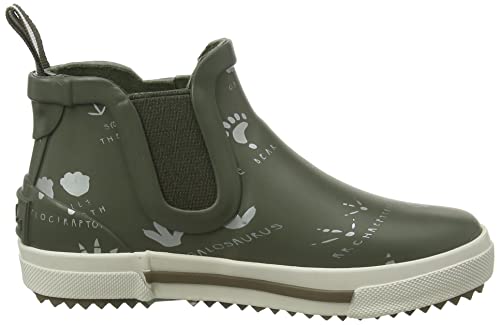 Joules Boy's Rain Boot, Green Foot Prints, 9 Little Kid #TOP5