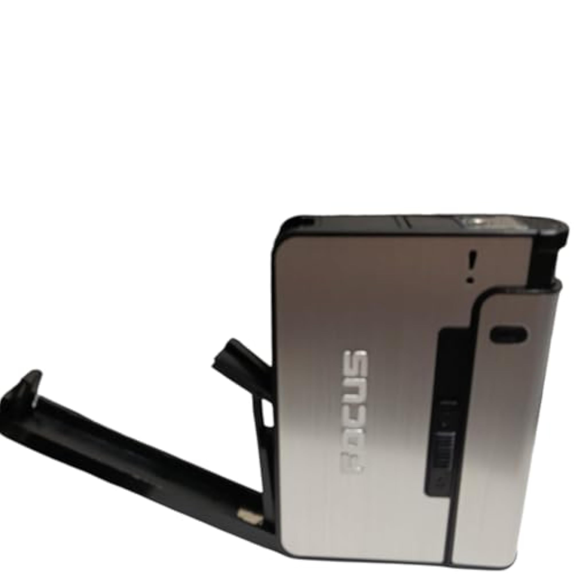 Focus Smart Automatic Cigarette Case with Refillable Lighter