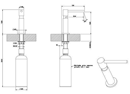 Foster - Dispenser da incasso Evo 8520 010 finitura cromato
