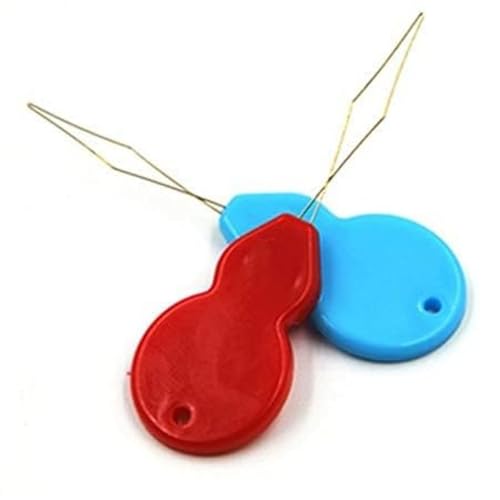 On Blow Needle Threader Plastic Wire Loop DIY Hand Machine Sewing Tool for Sewing Crafting Random Colors (Pack of 6)
