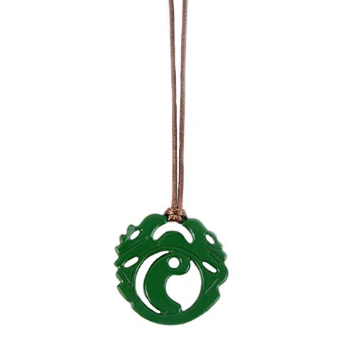 Lara Necklace Croft Green Pendant Fancy Accessories Cosplay Props Xcoser