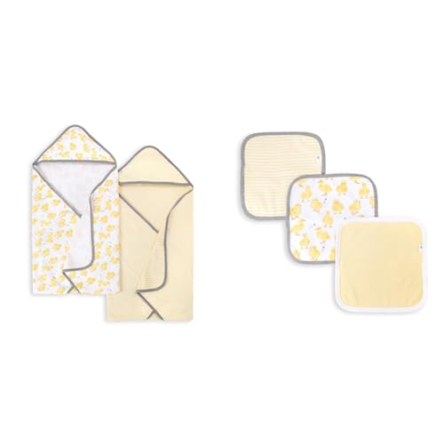 Burt's Bees Baby - Hooded Towels, Absorbent Knit Terry, Super Sof...