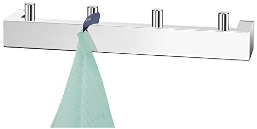 ZACK Set 2 SOPORTE PARED H.6 CM, Grigio Acciaio