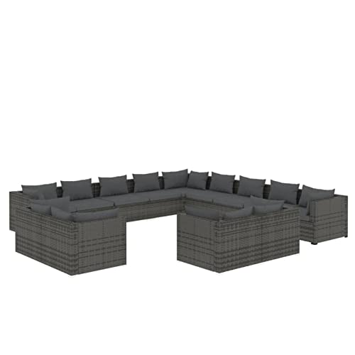 Bounv Garten Lounge Set Poly Rattan mit Kissen Ecksofa Loungemöbel Gartenmöbel Terrassemöbel Sitzgruppe Sitzgarnitur Set…