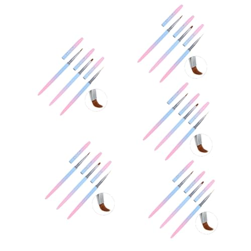 Pinceaux à pour nail art Healvian : lot 15 outils peinture élégants pour ongle gel et manucure