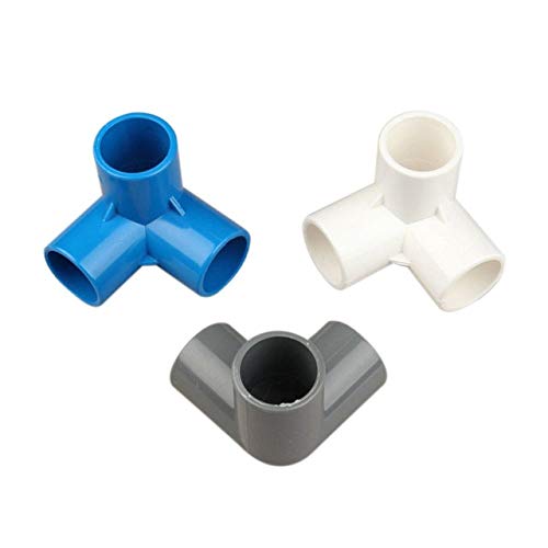 20mm 16pcs plástico PVC Manguera tee Conector del Adaptador de tubería de riego de jardín de riego de 3 vías Conjunto for Piezas de Tubo Herramientas