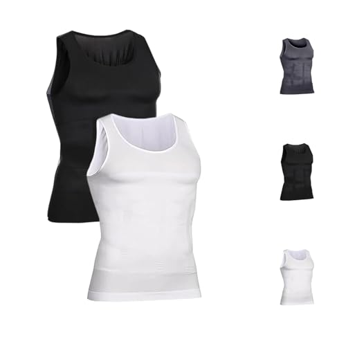 Shaperluv for Men, Shaperluv Tank 2.0 Mens, Big and Tall Men Body Shaper Vest, Skin-Friendly, Comfortable and Breathable