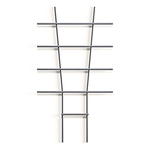 Griglia per rampicanti in metallo, 1 pezzo, supporto per piante rampicanti e pomodori, 24 x 42 cm, accessorio indispensabile per il giardino per piante da giardino e da interni come Monstera ed edera