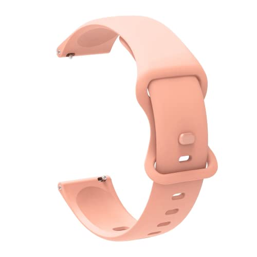 Image of 20mm Soft Silicone Nato Strap Replacement Belt Band For Fastrack Reflex Vybe Smart Watch Straps [ Not for any Other Model]