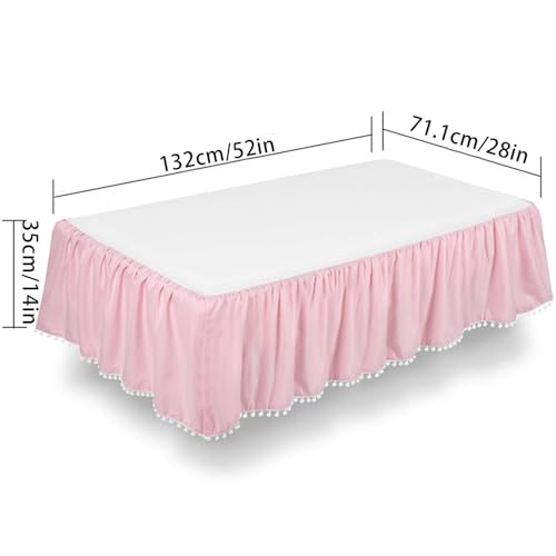 Falda de cama para cuna regalo bohemio chic de decoración infantil 7
