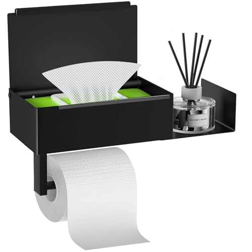 Opiniones de Porta rollo de papel higienico , listamos los 10 mejores. 41 GALASALA Porta Rollos Papel de Baño, Portarrollos Papel Higiénico con Caja de Almacenaje y Estante Extensible, No Requiere Taladros, Fácil Instalación, Acero Inoxidable SUS304...