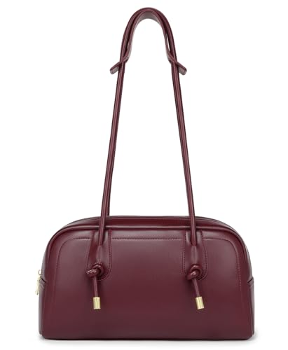 Peacocktion Shoulder Bag for Women Vegan Leather Purse Soft Handbag