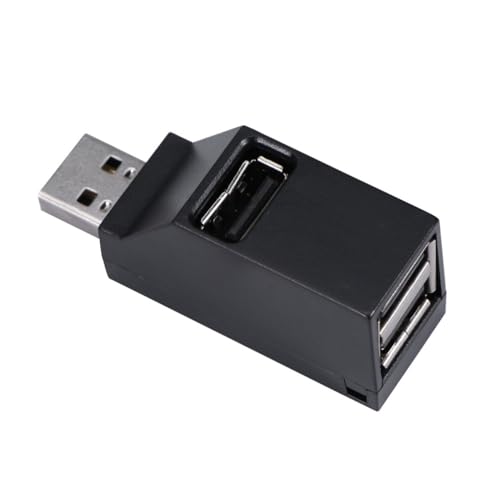 Hub Usb Mini Porte Adattatore Di Espansione Multiporta Per Pc e Dischi Rigidi Portatili Design Classico Senza Alimentazione Esterna Nero