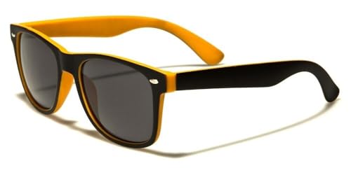 Dweebzilla Classic Square Soft Rubber Coat Two Tone Color Frame Sport Sunglasses