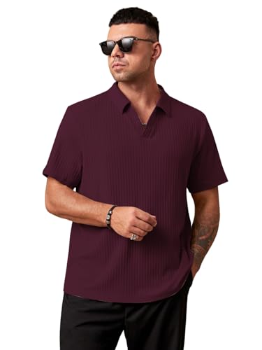Image of GRECIILOOKS Polo T-Shirt for Men - Cotton Short Sleeve Regular Fit Tee | Perfect for Golf, Travel & Outdoor Casual Look