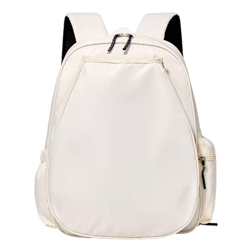 kowaku Tennis Backpack Badminton Bag Lightweight Stylish Multipurpose Adjustable Strap Waterproof Outdoor Sport Bag Daypack, White