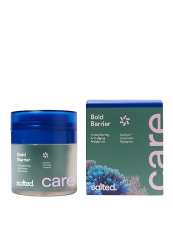 salted. Bold Barrier | Barrierestärkende Creme | 50 ml | Anti-Aging Creme mit Mikroalgenkomplex SeaSync und Ceramiden | reichhaltige feuchtigkeitspendende Pflege (Unparfümiert)