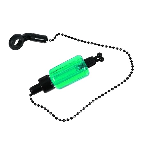 KESYOO Fishing Alarm LED Swingers Fishing Tackle Bite Lure Trout Tool Fishing Rod Alarm Ring Alarm Angling Alarm Fishing Assisting Supplies Fishing Indicator Alarm Iron Coated Green