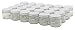 North Mountain Supply 2 Ounce Glass Straight Sided Spice/Canning Jars - with 53mm White Lids - Case of 24