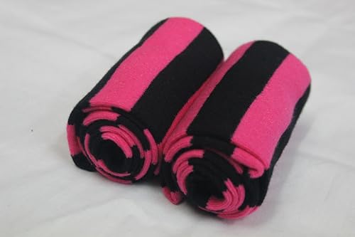 Crazy Chick New Ladies Girls Stripe Stripy Striped Over The Knee Thigh High Long Socks Assorted Colours UK Size 4-6